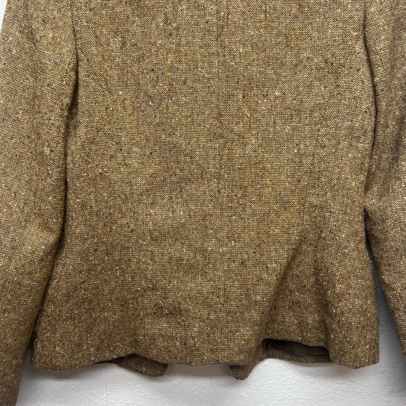 Max Studio Lambswool Blend Tweed Academia School Boy Womens Blazer Jacket Size 4 - Picture 10 of 12